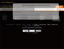 Tablet Screenshot of live-strippers.com
